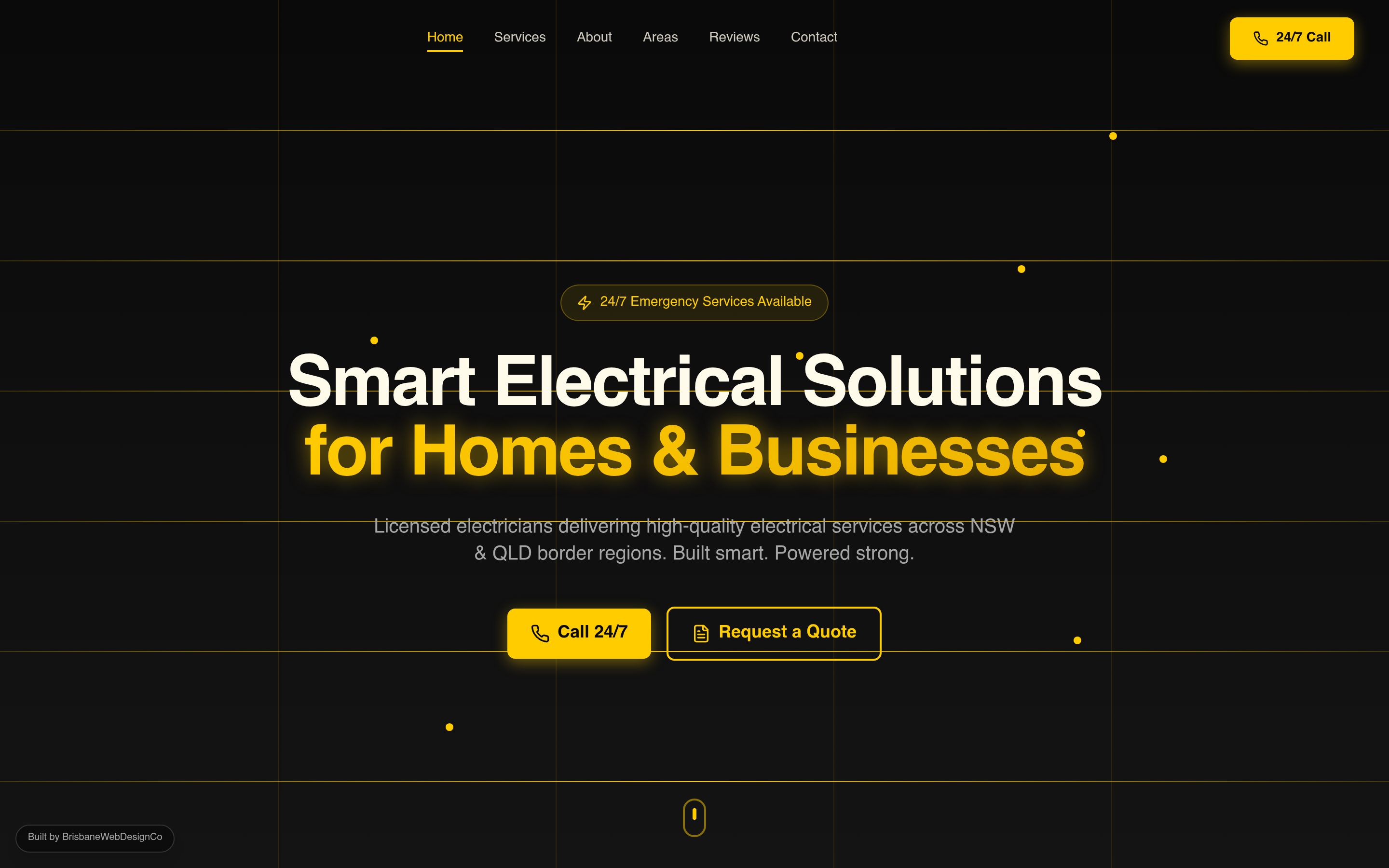Smartec Electrical website screenshot